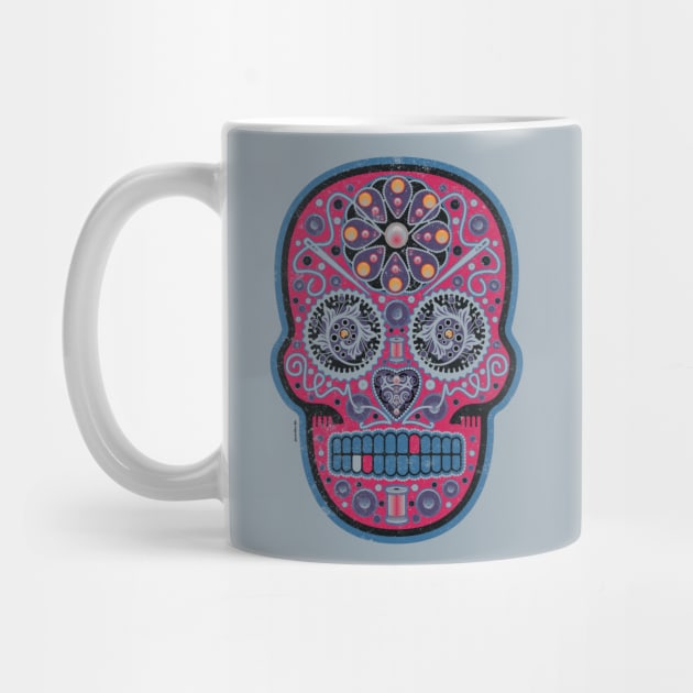 Mexican Sugar Skull Masochistic Black Cherry by DanielLiamGill